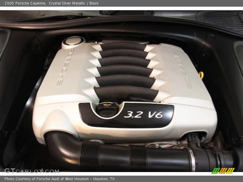 Crystal Silver Metallic / Black 2005 Porsche Cayenne