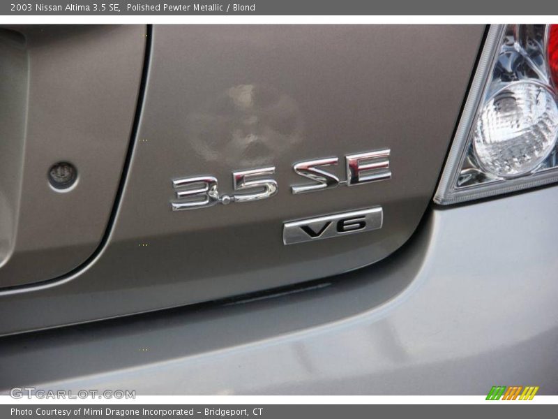 Polished Pewter Metallic / Blond 2003 Nissan Altima 3.5 SE