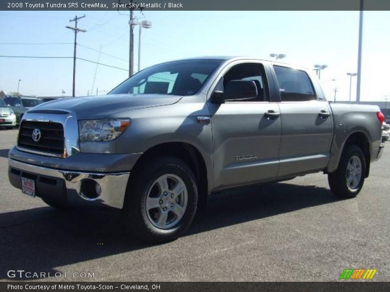 Silver Sky Metallic / Black 2008 Toyota Tundra SR5 CrewMax