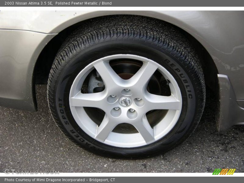 Polished Pewter Metallic / Blond 2003 Nissan Altima 3.5 SE