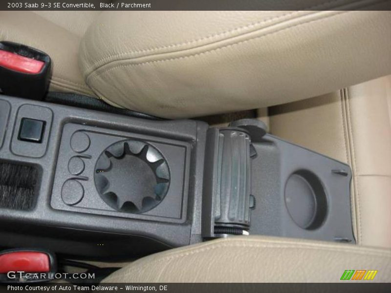 Black / Parchment 2003 Saab 9-3 SE Convertible