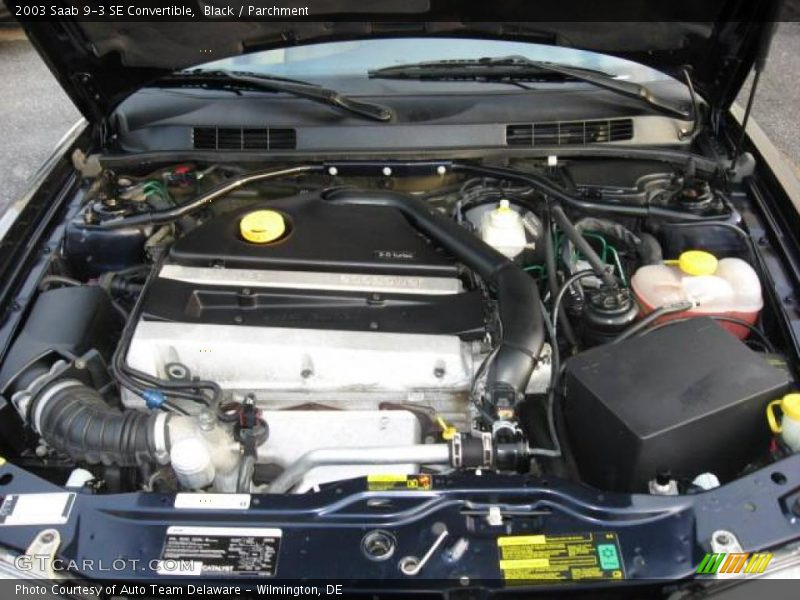 Black / Parchment 2003 Saab 9-3 SE Convertible