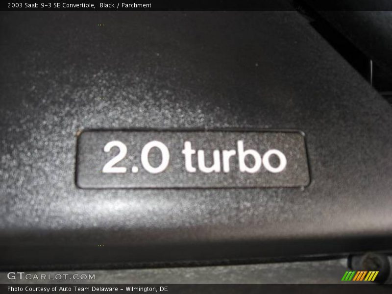 Black / Parchment 2003 Saab 9-3 SE Convertible