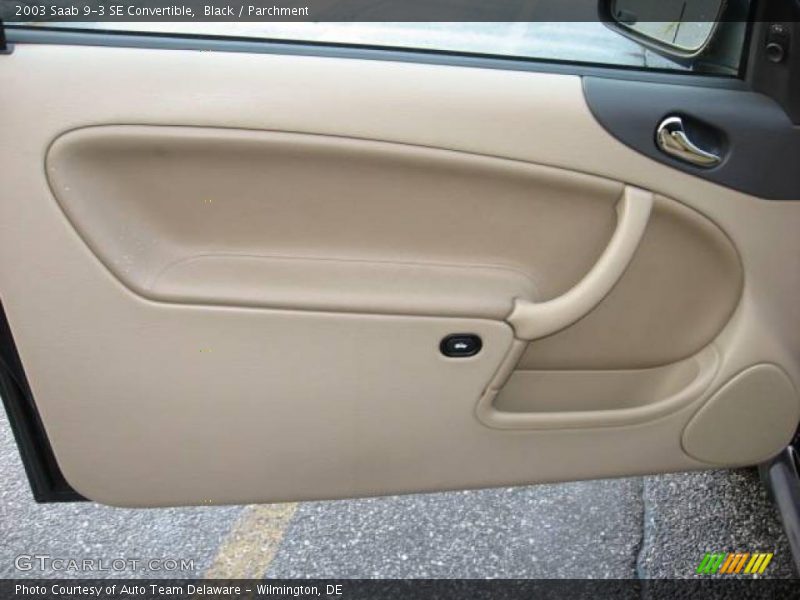 Black / Parchment 2003 Saab 9-3 SE Convertible