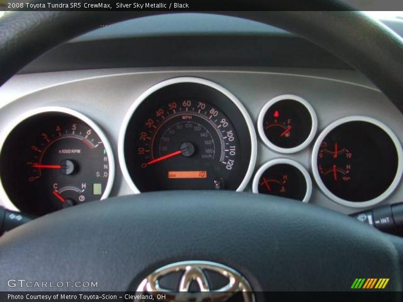 Silver Sky Metallic / Black 2008 Toyota Tundra SR5 CrewMax
