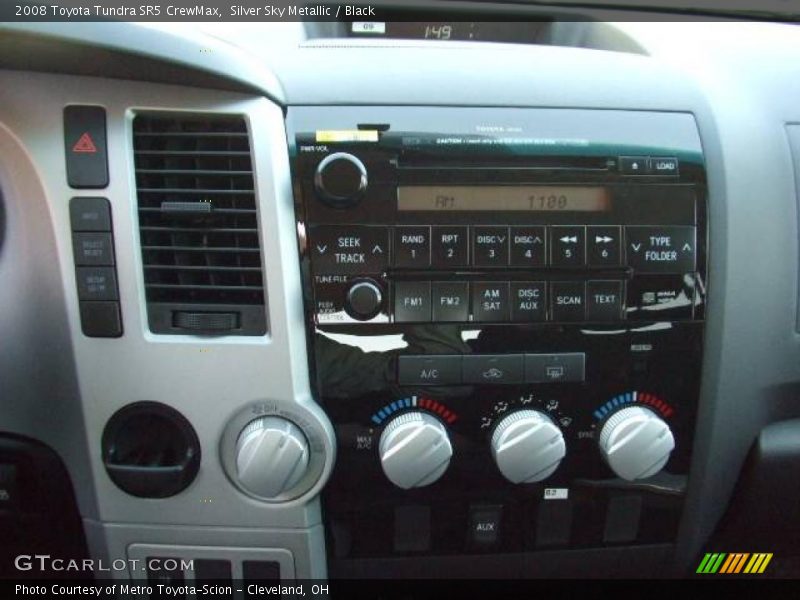 Silver Sky Metallic / Black 2008 Toyota Tundra SR5 CrewMax