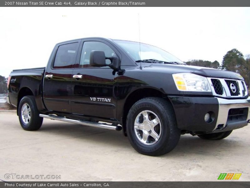 Galaxy Black / Graphite Black/Titanium 2007 Nissan Titan SE Crew Cab 4x4
