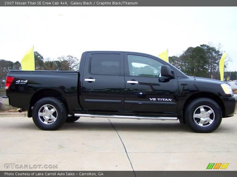 Galaxy Black / Graphite Black/Titanium 2007 Nissan Titan SE Crew Cab 4x4