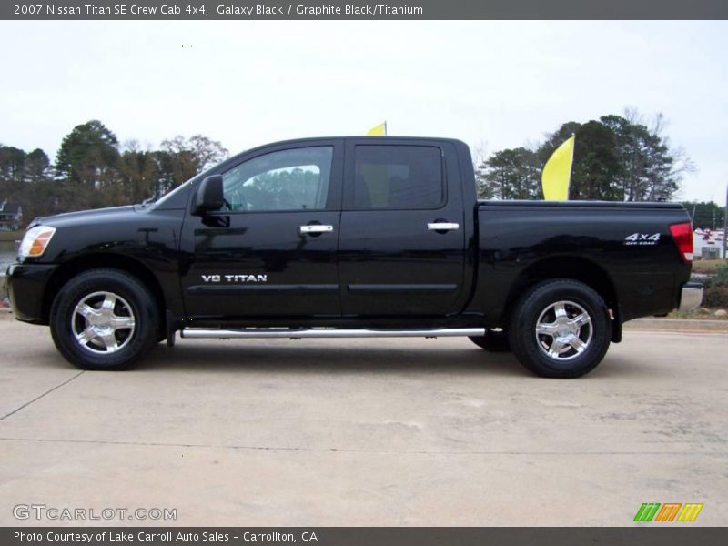 Galaxy Black / Graphite Black/Titanium 2007 Nissan Titan SE Crew Cab 4x4