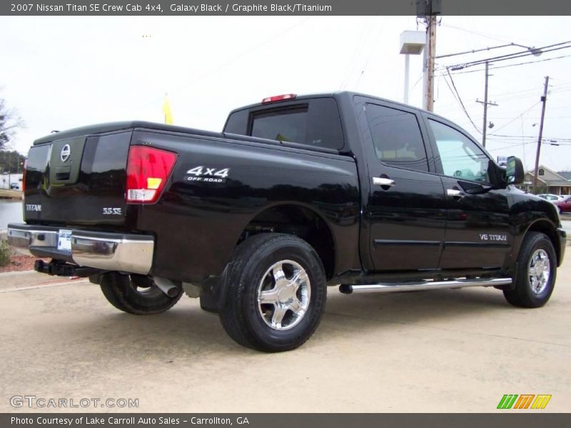 Galaxy Black / Graphite Black/Titanium 2007 Nissan Titan SE Crew Cab 4x4