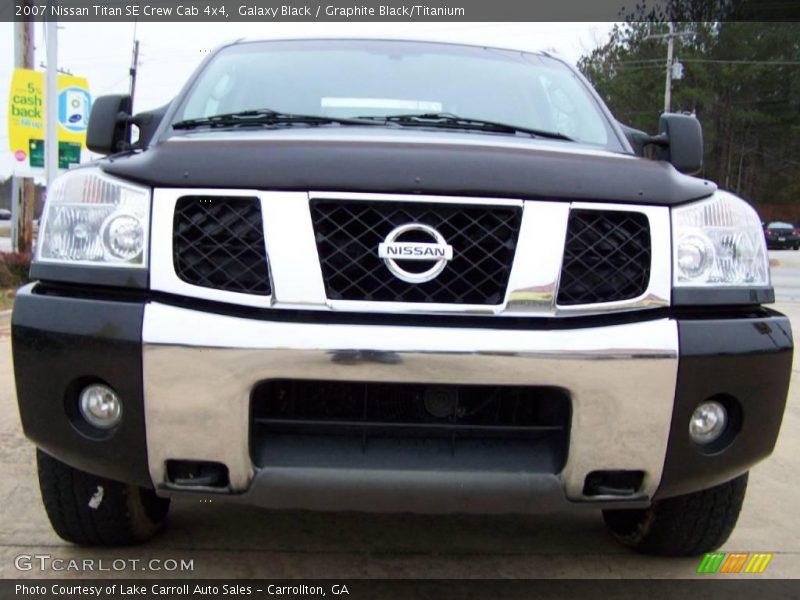 Galaxy Black / Graphite Black/Titanium 2007 Nissan Titan SE Crew Cab 4x4