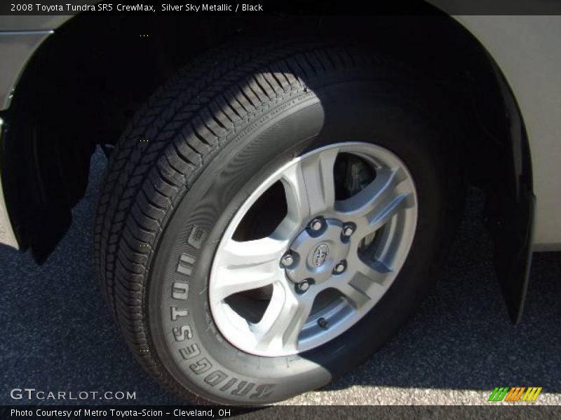 Silver Sky Metallic / Black 2008 Toyota Tundra SR5 CrewMax