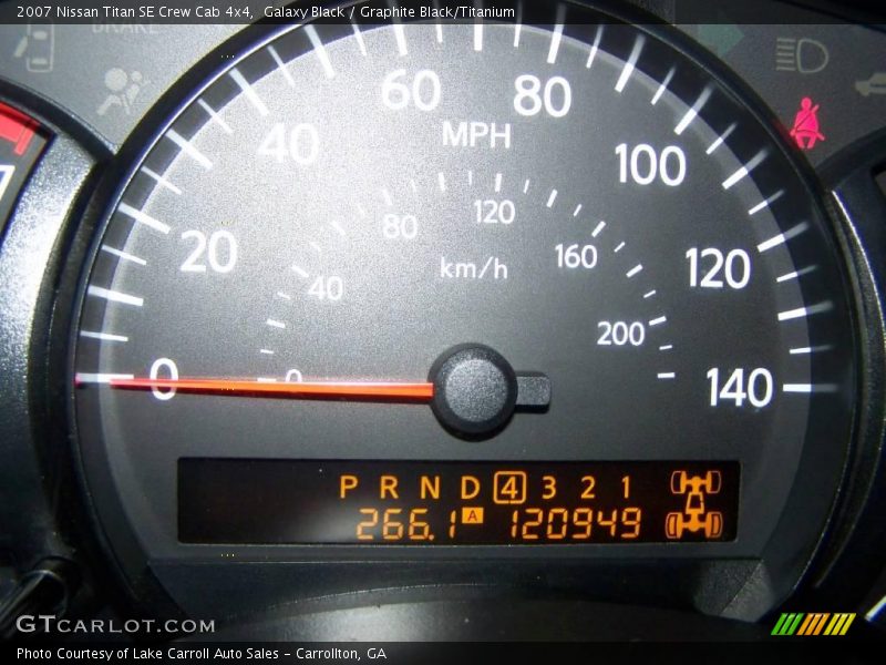 Galaxy Black / Graphite Black/Titanium 2007 Nissan Titan SE Crew Cab 4x4