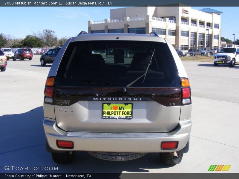 Sudan Beige Metallic / Tan 2003 Mitsubishi Montero Sport LS