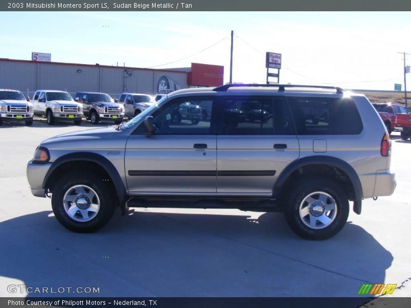 Sudan Beige Metallic / Tan 2003 Mitsubishi Montero Sport LS