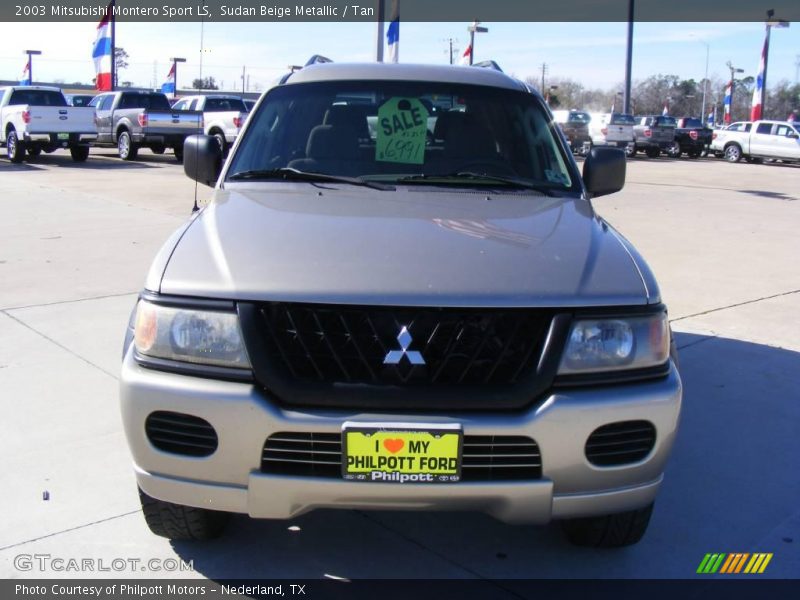 Sudan Beige Metallic / Tan 2003 Mitsubishi Montero Sport LS