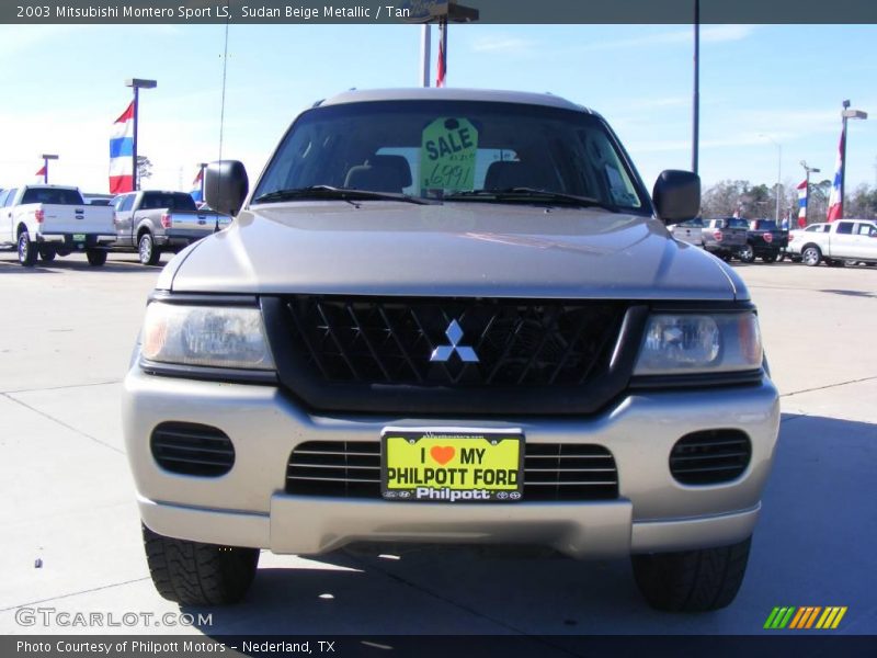 Sudan Beige Metallic / Tan 2003 Mitsubishi Montero Sport LS