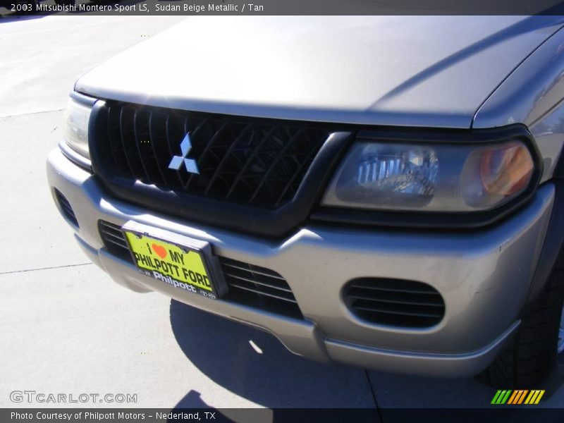Sudan Beige Metallic / Tan 2003 Mitsubishi Montero Sport LS