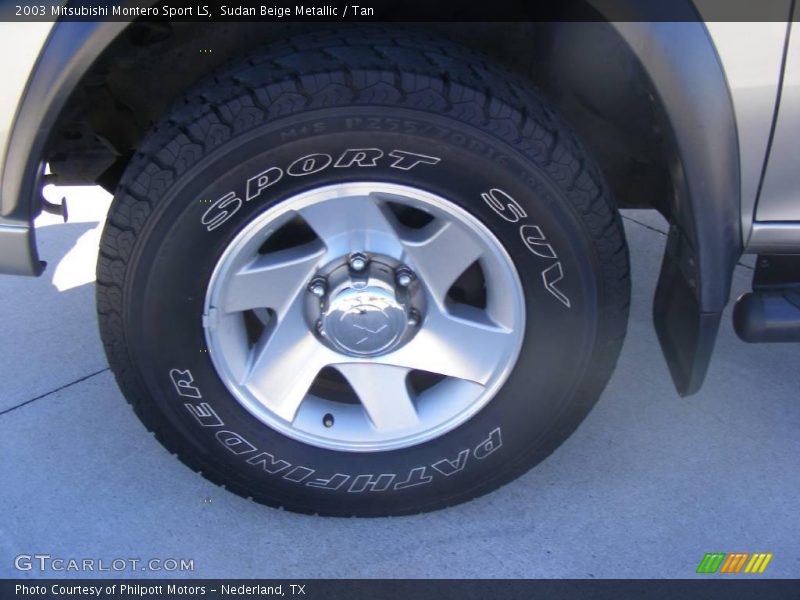 Sudan Beige Metallic / Tan 2003 Mitsubishi Montero Sport LS