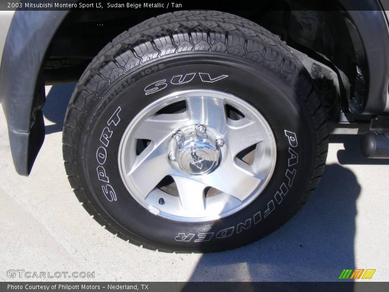 Sudan Beige Metallic / Tan 2003 Mitsubishi Montero Sport LS