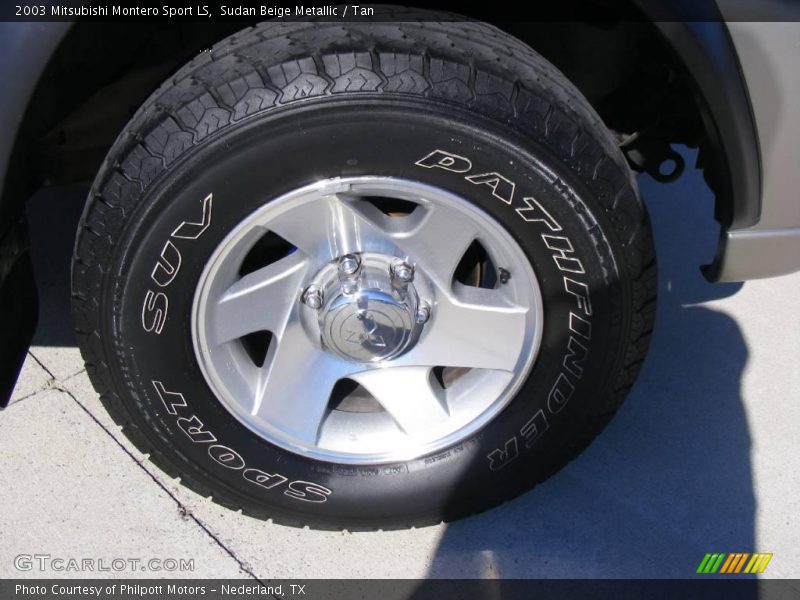 Sudan Beige Metallic / Tan 2003 Mitsubishi Montero Sport LS