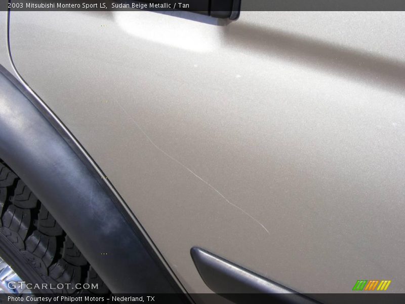 Sudan Beige Metallic / Tan 2003 Mitsubishi Montero Sport LS