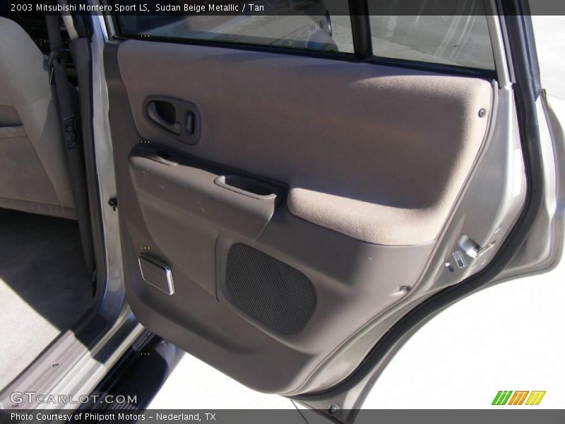 Sudan Beige Metallic / Tan 2003 Mitsubishi Montero Sport LS