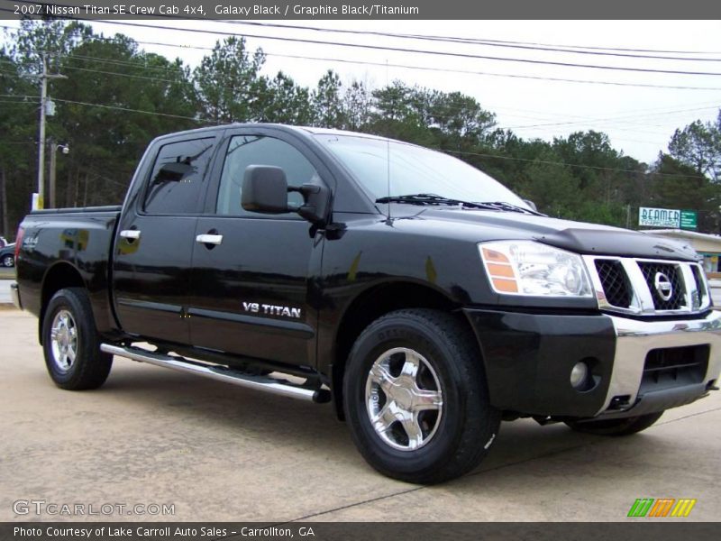 Galaxy Black / Graphite Black/Titanium 2007 Nissan Titan SE Crew Cab 4x4