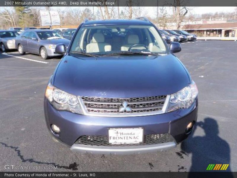 Deep Blue Metallic / Beige 2007 Mitsubishi Outlander XLS 4WD