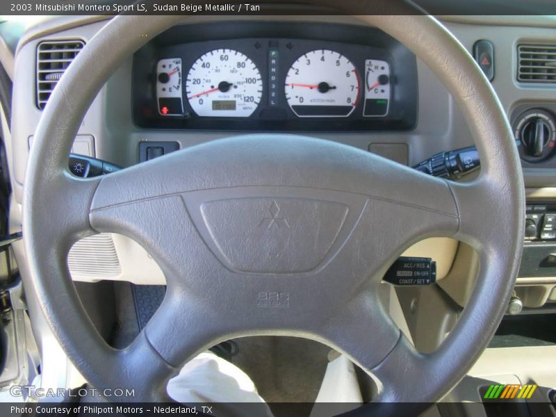 Sudan Beige Metallic / Tan 2003 Mitsubishi Montero Sport LS