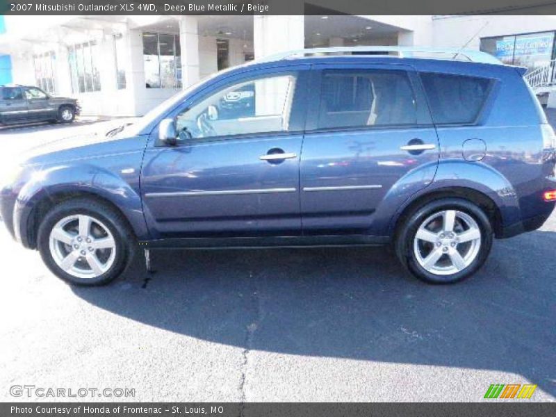 Deep Blue Metallic / Beige 2007 Mitsubishi Outlander XLS 4WD