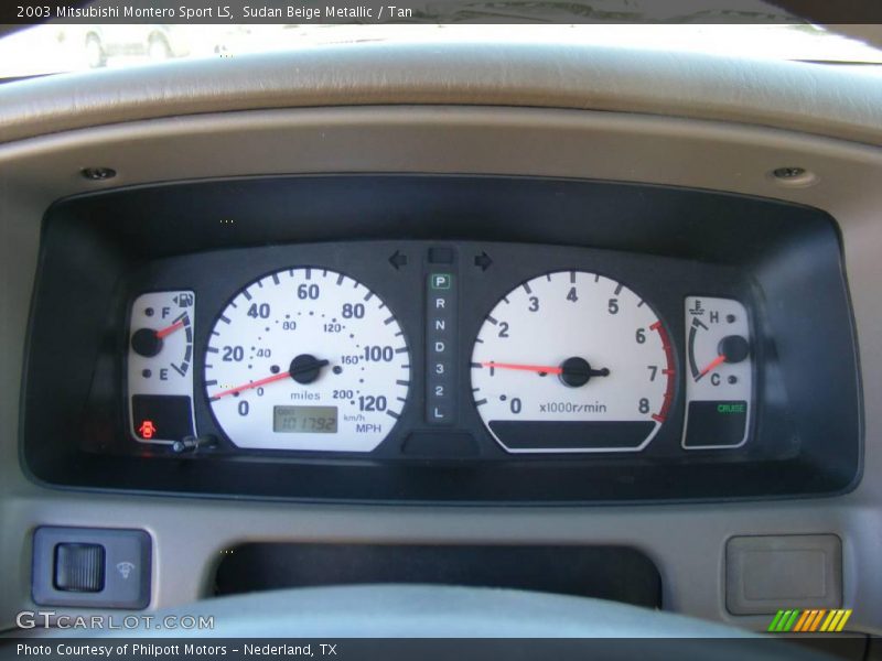 Sudan Beige Metallic / Tan 2003 Mitsubishi Montero Sport LS