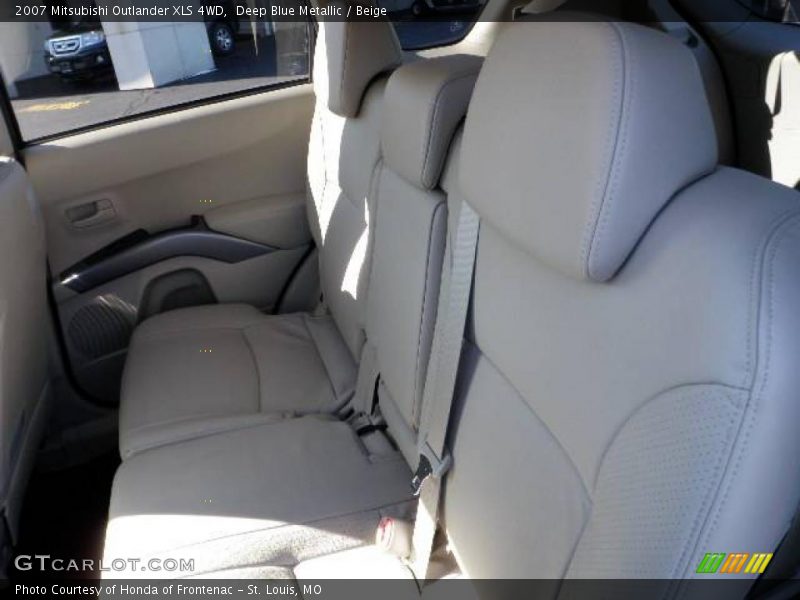 Deep Blue Metallic / Beige 2007 Mitsubishi Outlander XLS 4WD