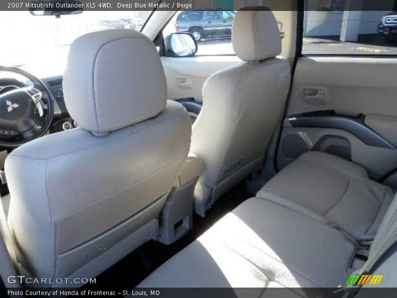 Deep Blue Metallic / Beige 2007 Mitsubishi Outlander XLS 4WD