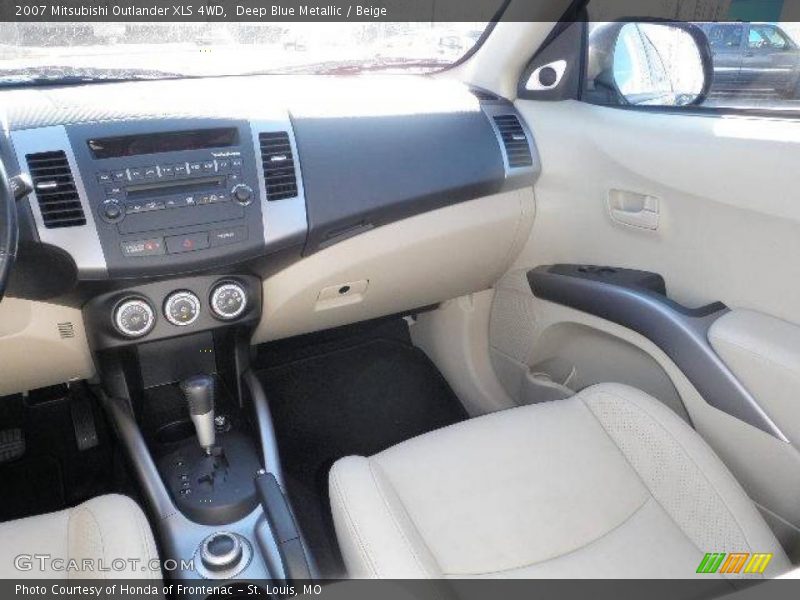 Deep Blue Metallic / Beige 2007 Mitsubishi Outlander XLS 4WD