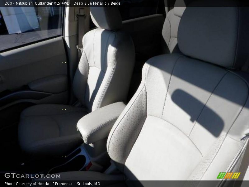 Deep Blue Metallic / Beige 2007 Mitsubishi Outlander XLS 4WD