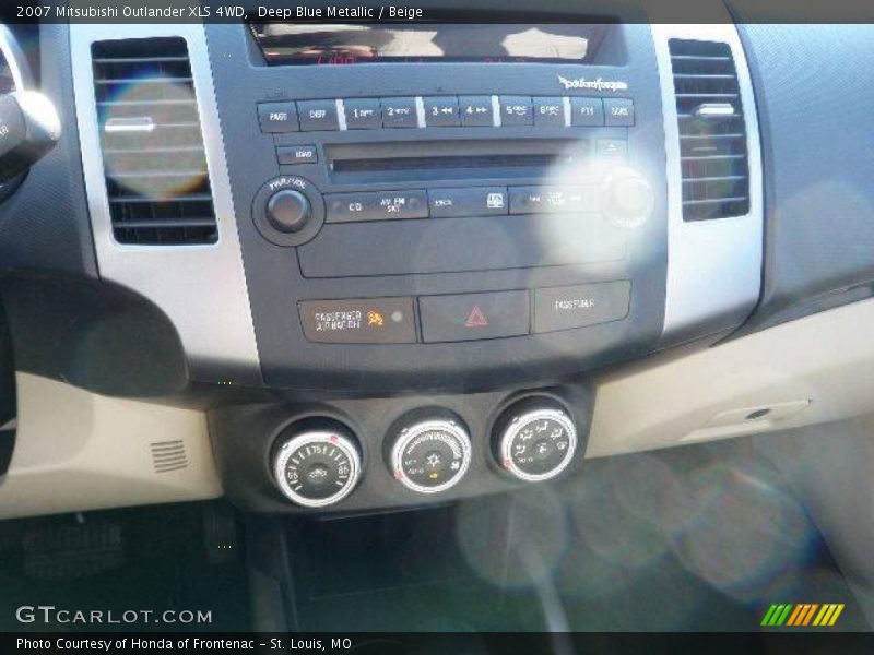 Deep Blue Metallic / Beige 2007 Mitsubishi Outlander XLS 4WD