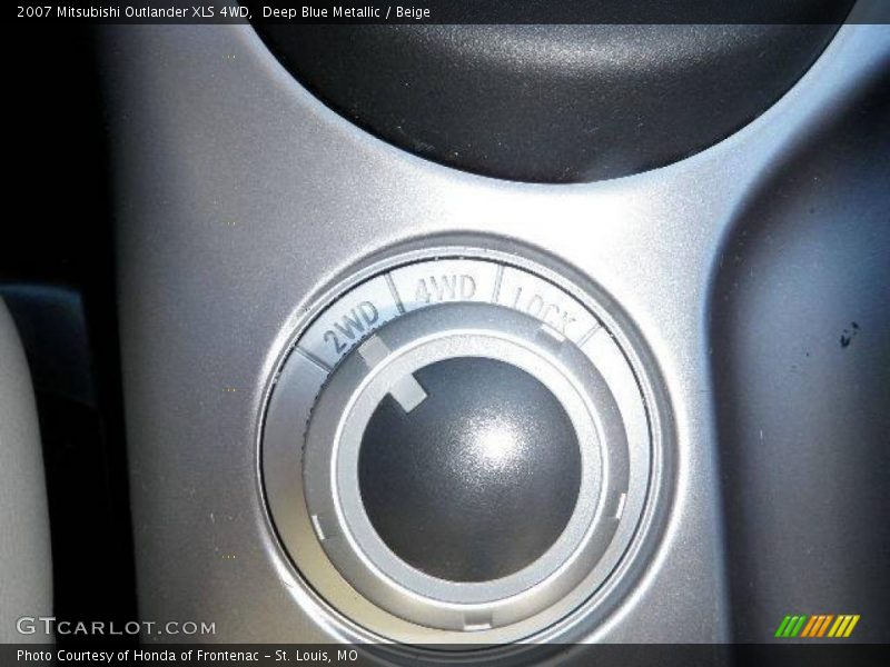 Deep Blue Metallic / Beige 2007 Mitsubishi Outlander XLS 4WD