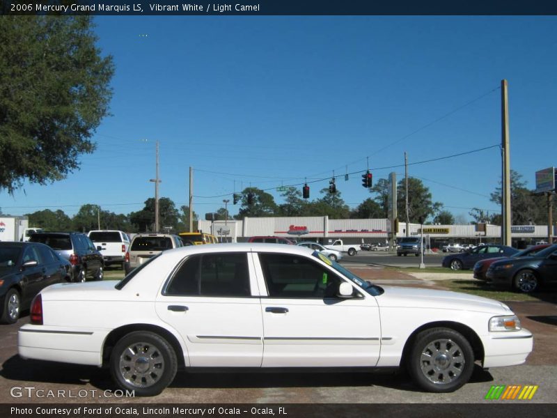 Vibrant White / Light Camel 2006 Mercury Grand Marquis LS