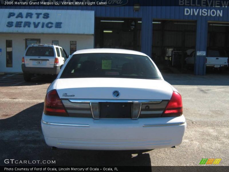 Vibrant White / Light Camel 2006 Mercury Grand Marquis LS