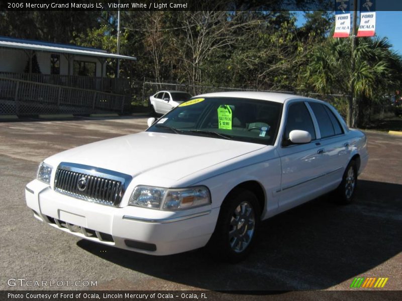 Vibrant White / Light Camel 2006 Mercury Grand Marquis LS