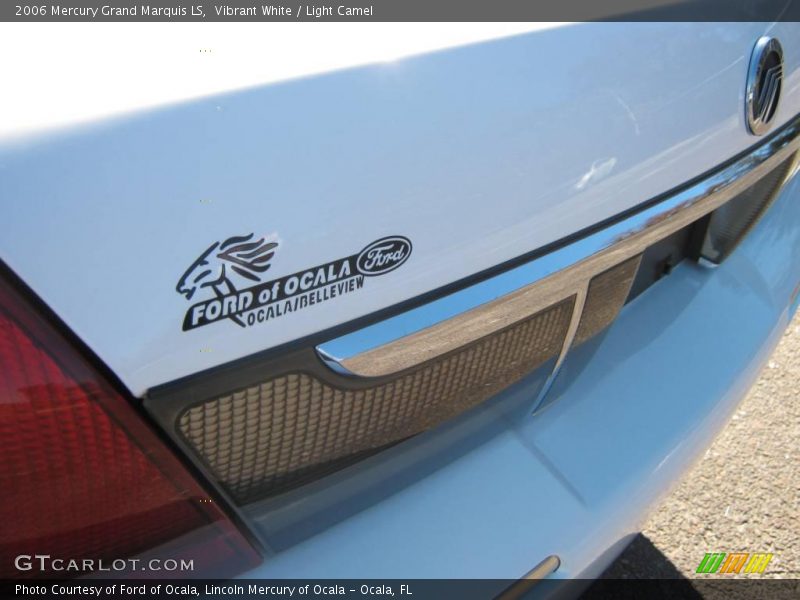 Vibrant White / Light Camel 2006 Mercury Grand Marquis LS
