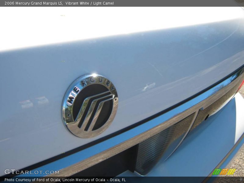 Vibrant White / Light Camel 2006 Mercury Grand Marquis LS