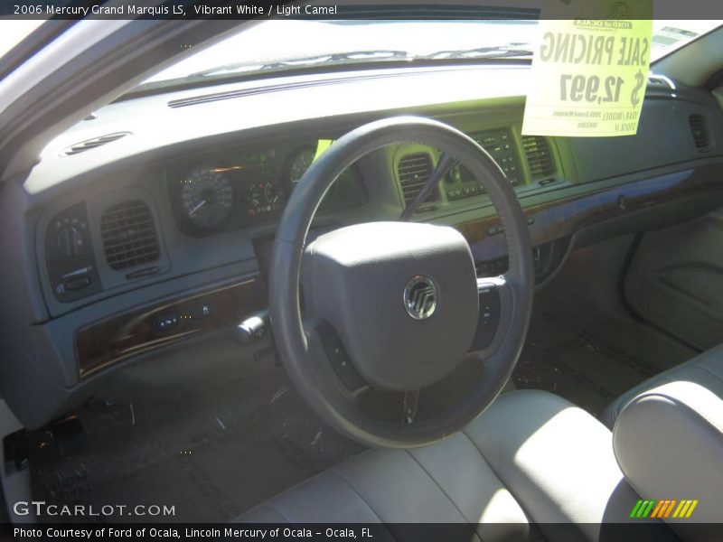 Vibrant White / Light Camel 2006 Mercury Grand Marquis LS