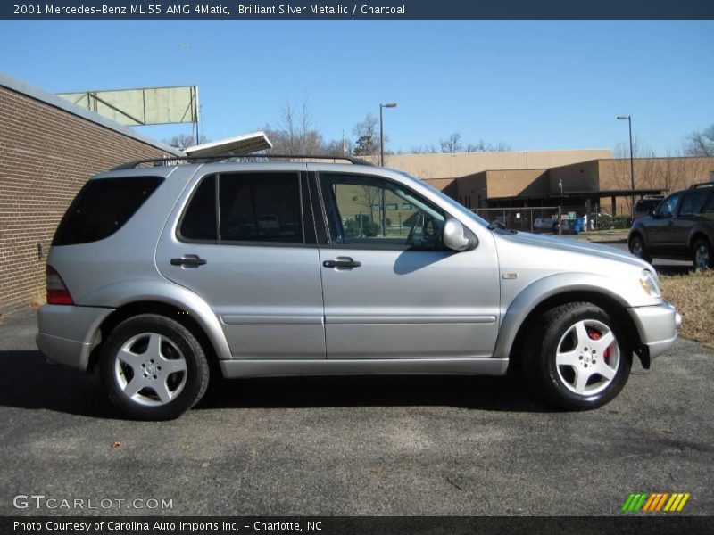 Brilliant Silver Metallic / Charcoal 2001 Mercedes-Benz ML 55 AMG 4Matic