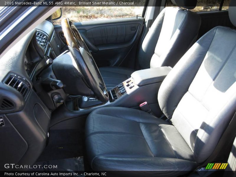 Brilliant Silver Metallic / Charcoal 2001 Mercedes-Benz ML 55 AMG 4Matic