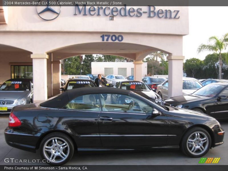 Mocha Black Metallic / Stone 2004 Mercedes-Benz CLK 500 Cabriolet