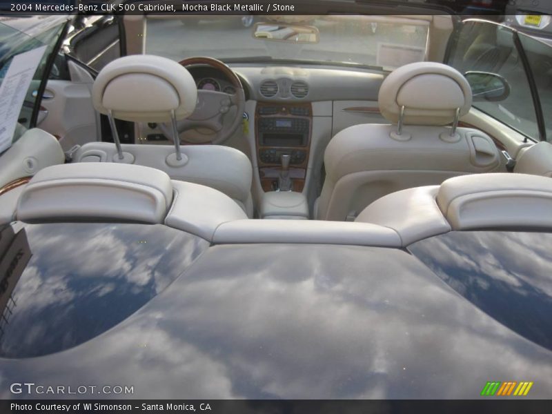 Mocha Black Metallic / Stone 2004 Mercedes-Benz CLK 500 Cabriolet