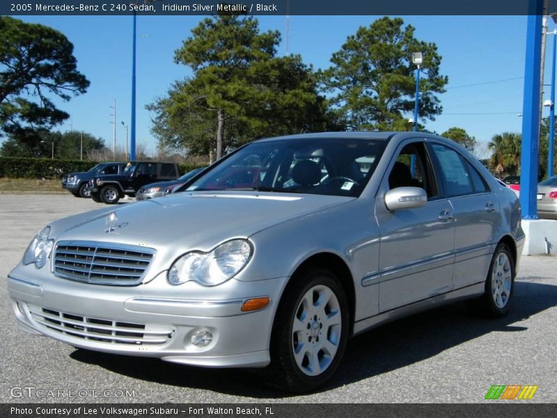 Iridium Silver Metallic / Black 2005 Mercedes-Benz C 240 Sedan