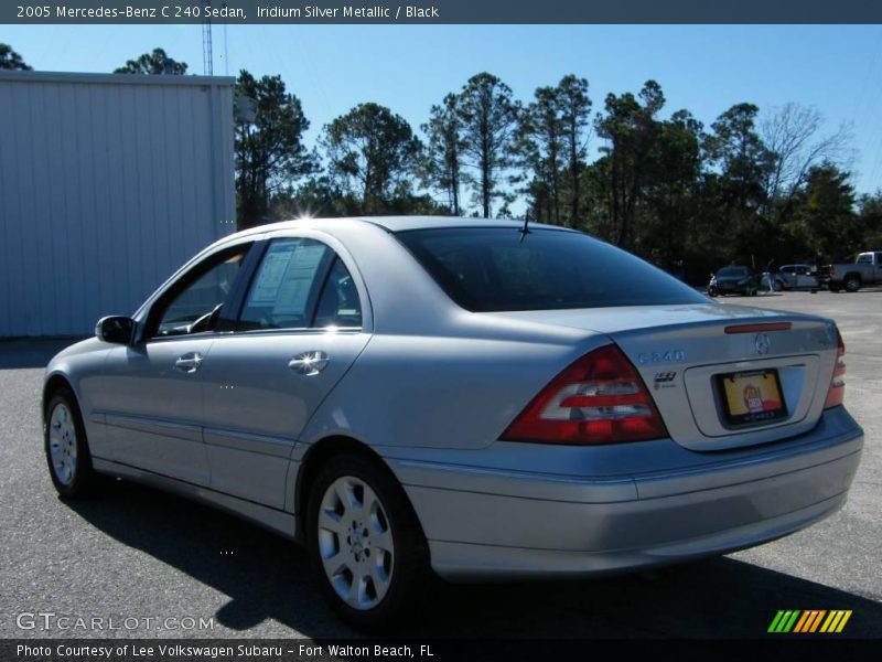 Iridium Silver Metallic / Black 2005 Mercedes-Benz C 240 Sedan